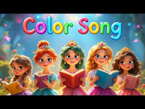 Aprende los Colores con las Princesas  Learn Colors with Princesses  Canción Infantil Educativa