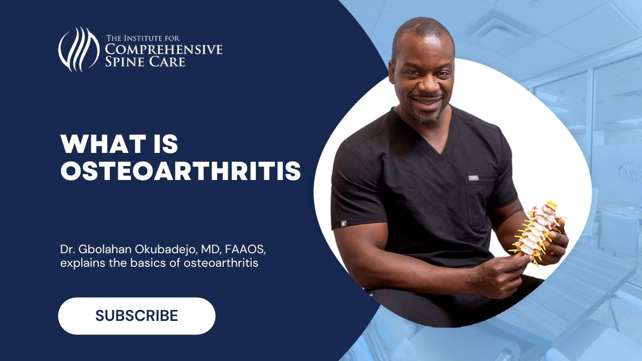 Doctor explaining osteoarthritis basics and treatment.