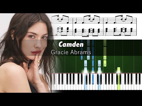 Gracie Abrams - Camden - Accurate Piano Tutorial with Sheet Music