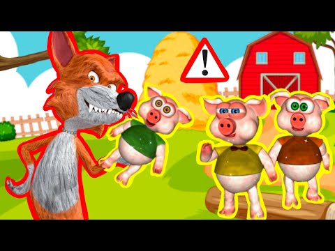 🐷🐷CUENTO los 3 CERDITOS la granja de ZENON el lobo Beto🐷🐷