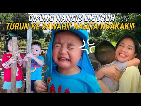 MAIN KE SAWAH PERTAMA KALI LANGSUNG MANDIIN KERBAU!! CIPUNG SHOCK DISURUH NANEM PADI LANGSUNG!!!