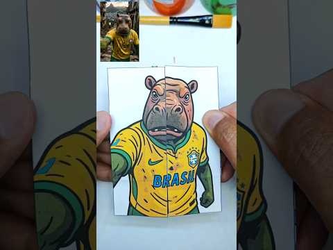 MODEL FASHION FOOTBALL FEMALE VERSION BRAINROT MODE 🎧🎹 PAPER CRAFT #brainrot #memes