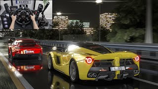 Ferrari LaFerrari & Porsche 911 GT3 - Assetto Corsa | Steering Wheel Gameplay