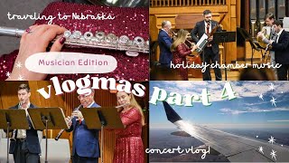 🎶 Concert vlog: Holiday Chamber Music in Omaha🎄  | katieflute vlogmas 2024 part 4