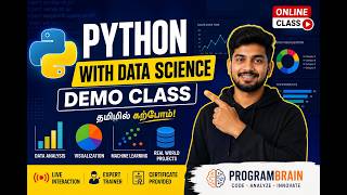 Python with Data science demo class #onlineclass  #programbrain #python #tamil