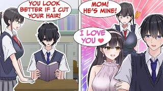 I'm Teased For My Blue Eyes But A Pretty Mom & Her Daughter Give Me A Haircut (RomCom Manga Dub)