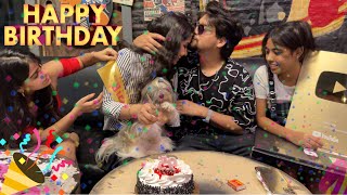 Aly birthday celebration vlog 💕 | Our golden play button unboxing ❤️ | vishu aly #vlog