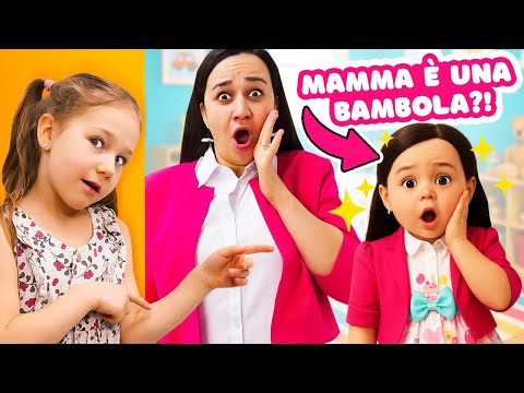 La mamma è diventata una bambola! Come farla tornare indietro? Giochi per bambini