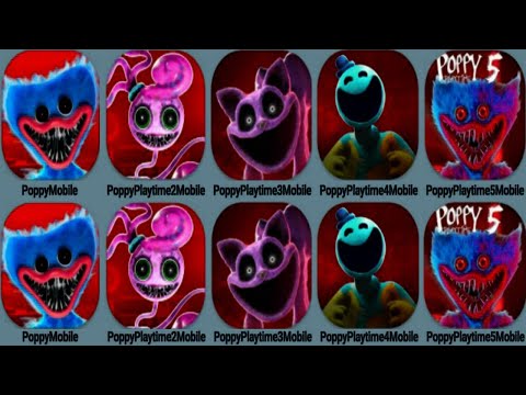 Poppy Playtime Mobile Chapter1, 2, 3, 4, 5 | All the final segments in the game | Poppy4+5 - Out Now