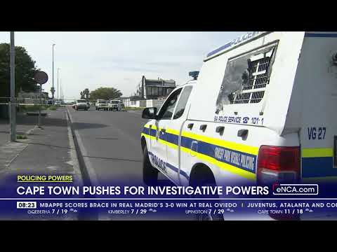 YouTube video thumbnail: Policing Powers - Cape Town Pushes for Investigative Powers