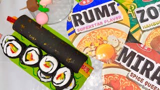 Como hacer sushi 🍱🍣🍤facil de Huntrix K-pop Demon Hunters la película 