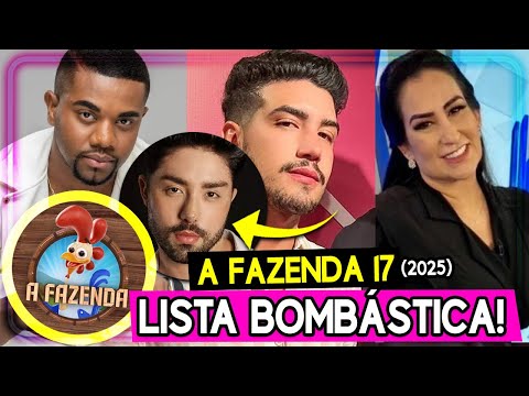 🚨A FAZENDA 17: LISTA de NOMES COTADOS tem Fabiola Gadelha, Ex de Rico Melquiades, Davi Brito e mais🔥