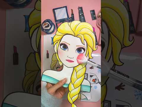 Frozen elsa makeup blind bag 겨울왕국 엘사 메이크업 블라인드백 #frozen #blindbag #papercraft #diy #disney #종이놀이