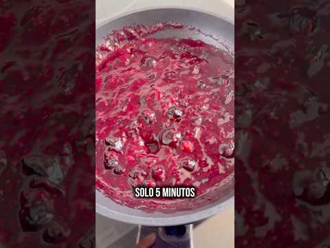 MERMELADA CASERA SIN AZÚCAR antiinflamatoria y repleta de antioxidantes con arándanos y chía