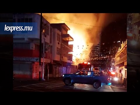 Port-Louis: Un incendie s’est déclaré à la rue Royale