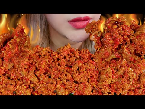 ASMR 💥🌶 OSENG MERCON PEDAS 😋 SPICY STIR FRIED BEEF WITH RICE