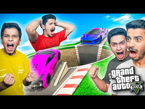 تحدي قراند | الي يطيح بالحفرة هو الخسران ( ار بي جي ضد سيارات ) !! GTA V
