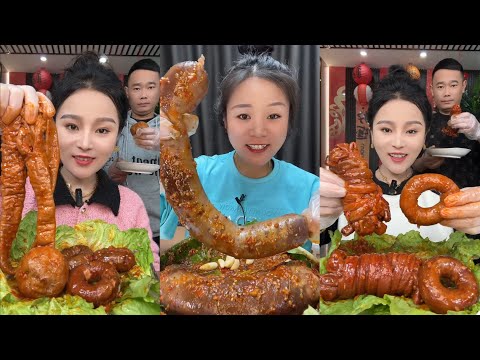 ASMR 먹방 SOSLU ÇİN YEMEKLERİ YEME | Family Mukbangs | EATING SPICY CHINESE FOOD 吃辛辣的中国菜