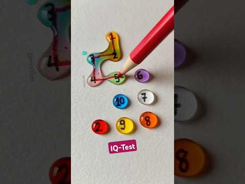 Vẽ một trò chơi đếm số từ 1 đến 10 #drawing #line #maths #quiz #shorts
