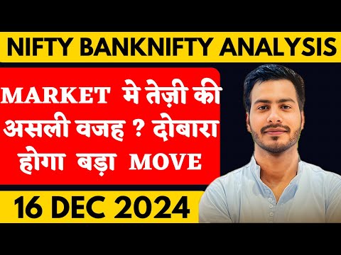 NIFTY PREDICTION FOR TOMORROW & BANKNIFTY ANALYSIS FOR 16 DECEMBER 2024 | MARKET ANALYSIS  TOMORROW