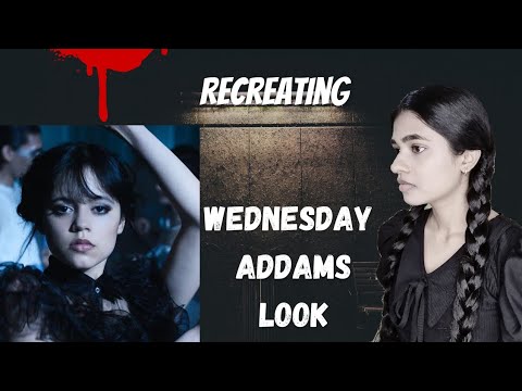 Wednesday Addams Recreating look #trendingnow #makeup #makeuptutorial