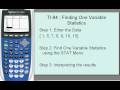 One Variable Statistics Concepts