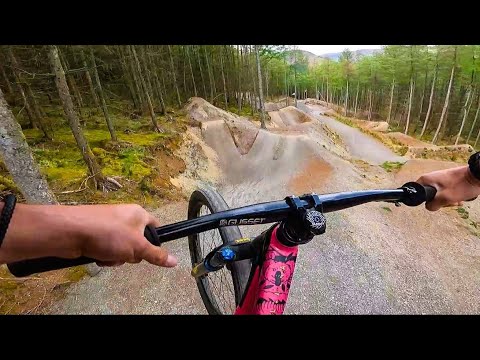 RIDING DOWNHILL FREERIDE LINES ON A DIRT JUMP BIKE FEELS INSANE!!