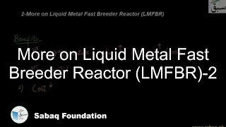 More on Liquid Metal Fast Breeder Reactor (LMFBR)-2