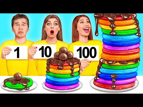 100 Layers of Food Challenge | Smart Gadgets vs Hacks by Mega DO Challenge