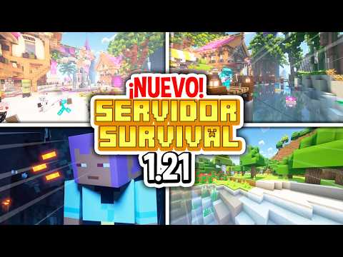 ✨ NUEVO Servidor SURVIVAL 1.21.51 (BEDROCK & JAVA) ✅ Minecraft Server SURVIVAL 2024