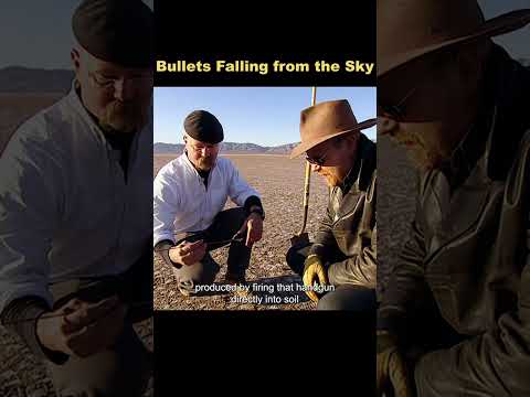 What happens when a bullet fired into the sky falls back down?