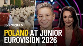 YouTube video thumbnail: Junior Eurovision 2026 Poland, Warsaw’s Hidden Mariensztat, and the BBC Symphony Orchestra