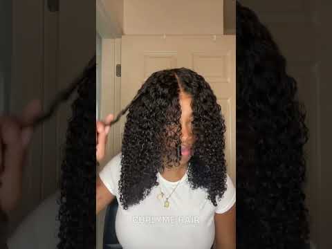 Bomb😍😍The curls just like your natural hair💖💖#curlymehair #gluelesswig #wigs #fyp #fypシ #hairstyle