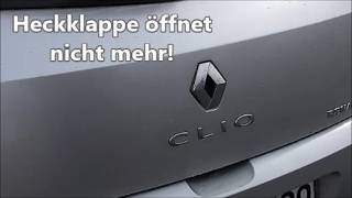 Renault Clio 3 -- Kofferraum geht nicht mehr auf
