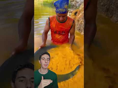 Essa AREIA DOURADA que ELE ACHOU esconde UM MONTE de OURO!! pode TER ficado RICO apenas GARIMPANDO😱😰