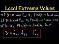 Critical Points and Local Extrema