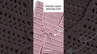 Crochet Cord Tutorial