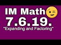 Understanding Distributive Property and Factoring