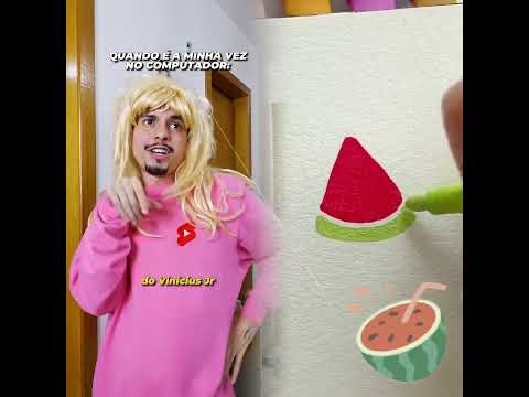 QUANDO É A MINHA VEZ NO COMPUTADOR #Shorts