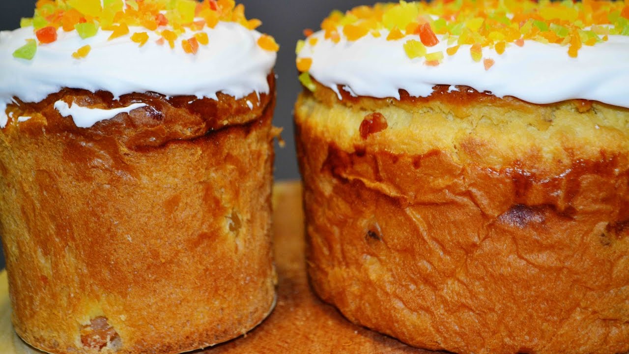 Пасхальный Кулич ВОЗДУШНЫЙ и САХАРНАЯ ГЛАЗУРЬ на желатине Panettone