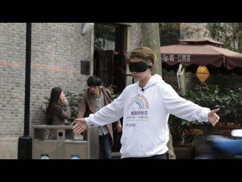 Social Experiment in China -- "I‘m gay, would you hug me"  | Rela
