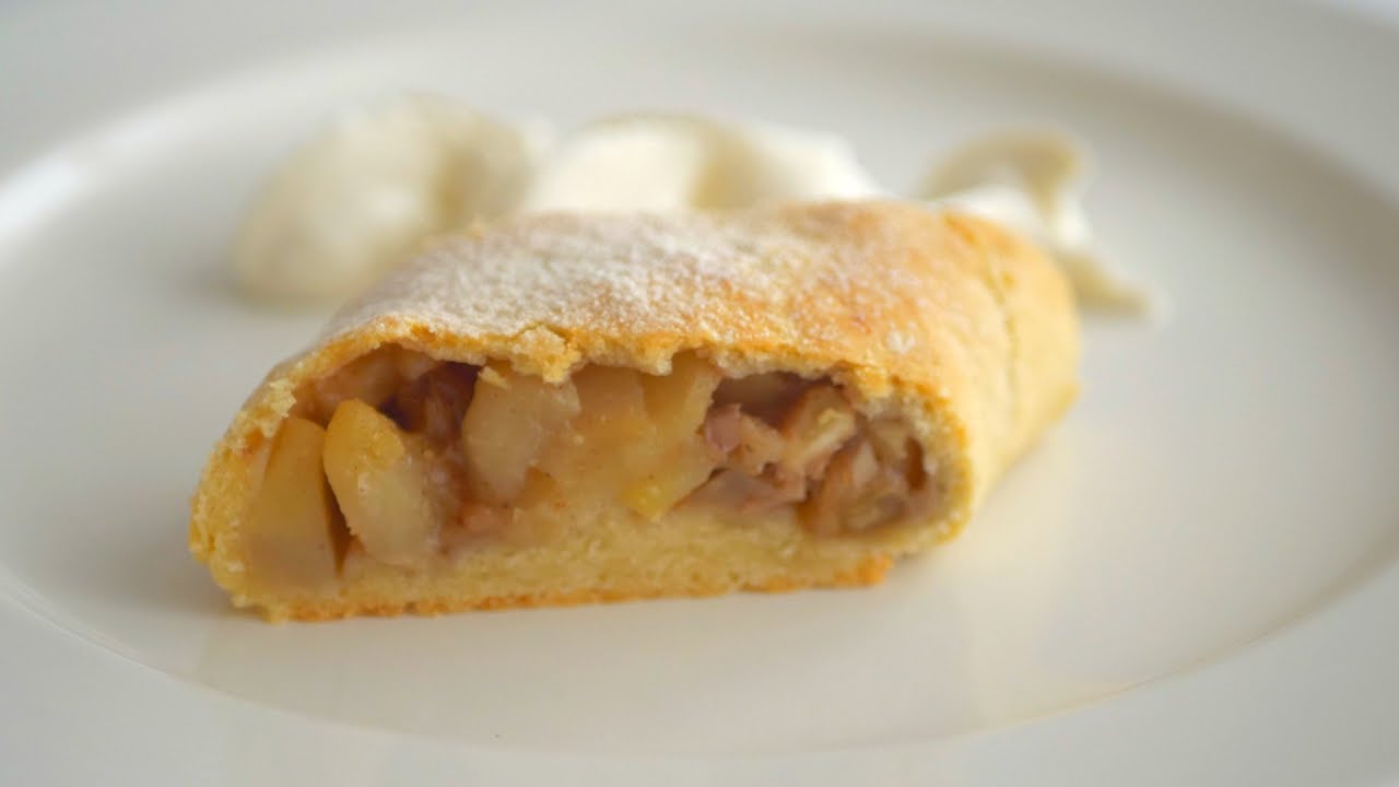 Яблочный штрудель в песочном тесте. Просто, вкусно, ароматно