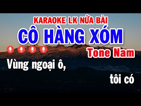 Karaoke Liên Khúc Rumba Nhạc Sống Tone Nam | Cô Hàng Xóm – Không Bao Giờ Quên Em