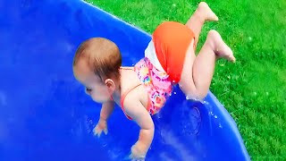 What's Cuter Than A Baby Playing Outside? Funny Babies Outdoor Video || COOL PEACHY🍑