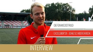 Screenshot van video Lucas van Beek: "Ik leer veel van Niek Davina" | Excelsior'31 - Jong SC Heerenveen