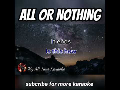 All or Nothing chorus karaoke #shorts