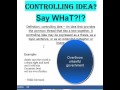 Exploring Controlling Ideas in Writing