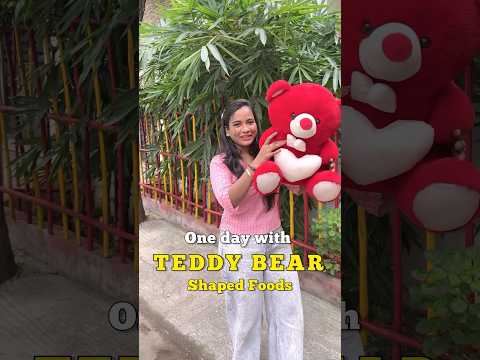 One day challenge with Teddy Bear‼️❤️ #foodiesfindings