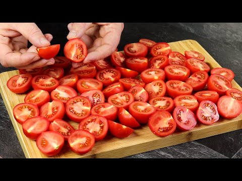 Боже, как вкусно! Я всегда буду так готовить! Просто разрежьте помидоры🍅! Вкусные Помидоры!