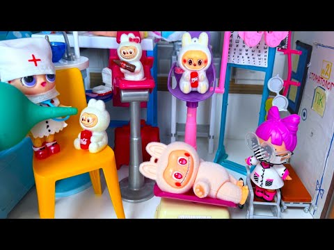 ЛАБУБУ В БОЛЬНИЦЕ😷 ДОКТОР ПОМОГИТЕ💉🍬 Куклы ЛОЛ LOL сюрприз! Смешные мультики Даринелка🎈🎈🎈